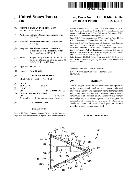 Космические технологии. Левитация в ВМС США Космические технологии. Левитация в ВМС США оружие