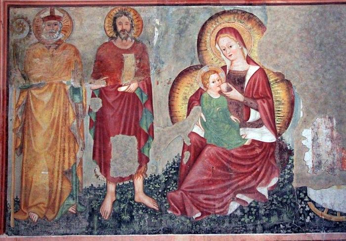 Фреска неизвестного художника в церкви Святого Николая в итальянском городе Тревизо.