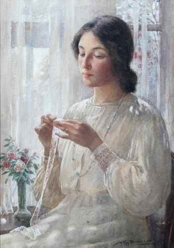 By the Window, 1910 ~ William Kay Blacklock ~ (English: 1872-1924)