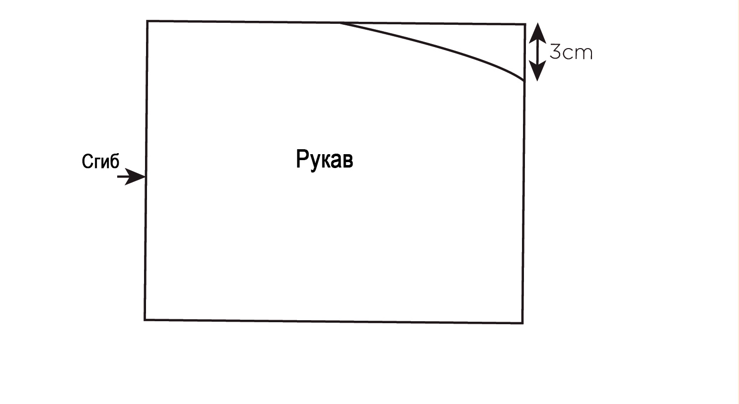 Выкройка рукава блузки