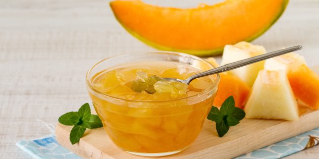 Melon jam with ginger