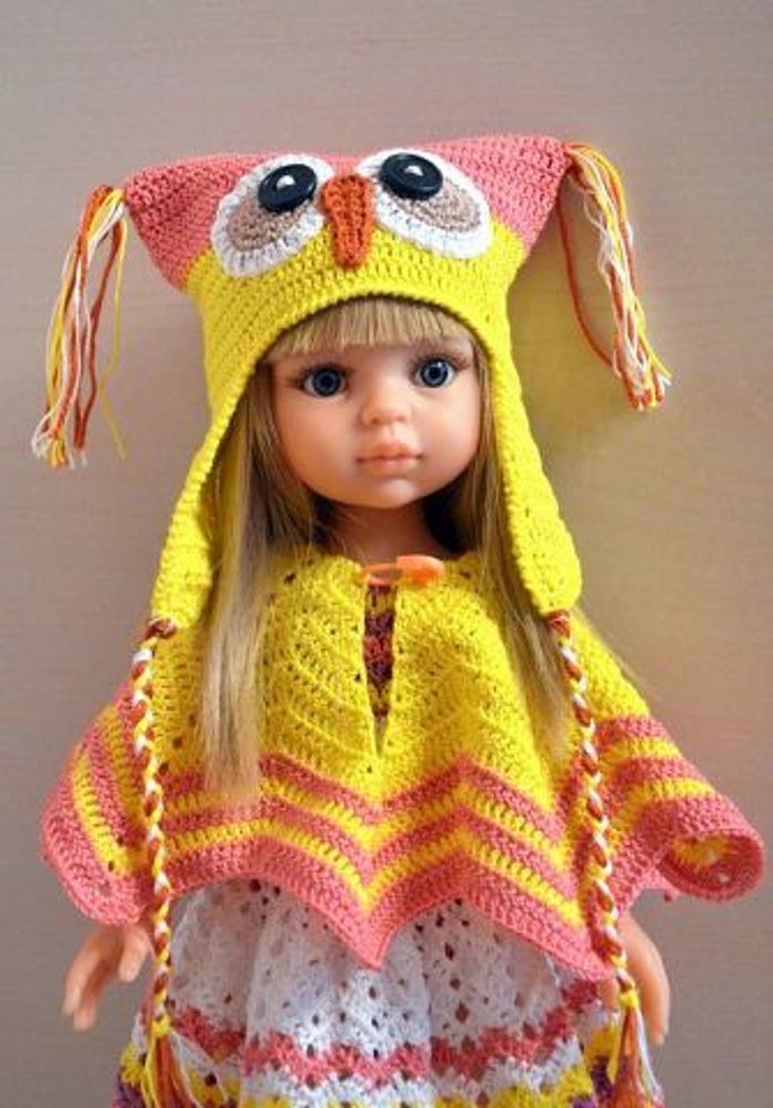 Когда в доме рукодельница — даже куклы в модных вязаных нарядах!