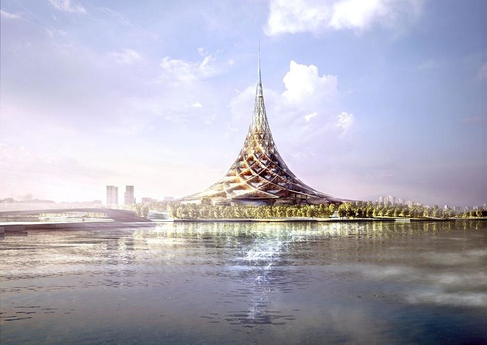 Нереализованный проект московского центра. /Фото: archi.ru