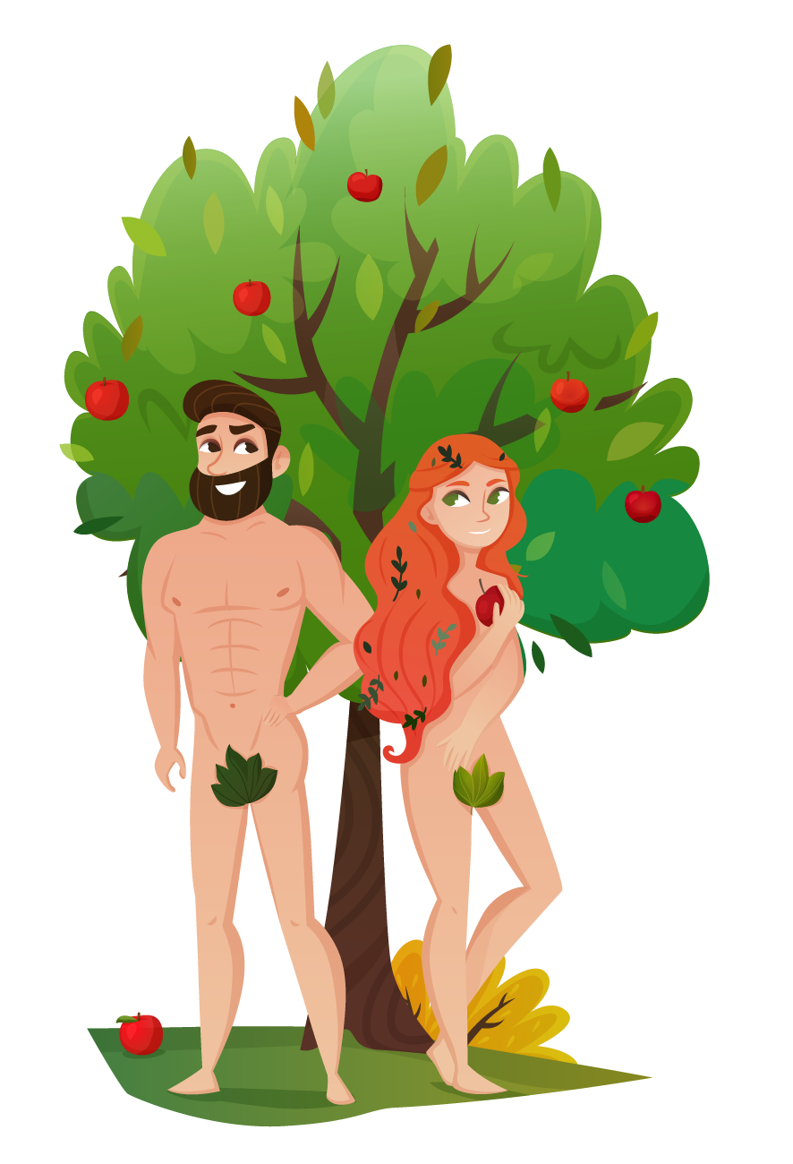Sexy adam and eve