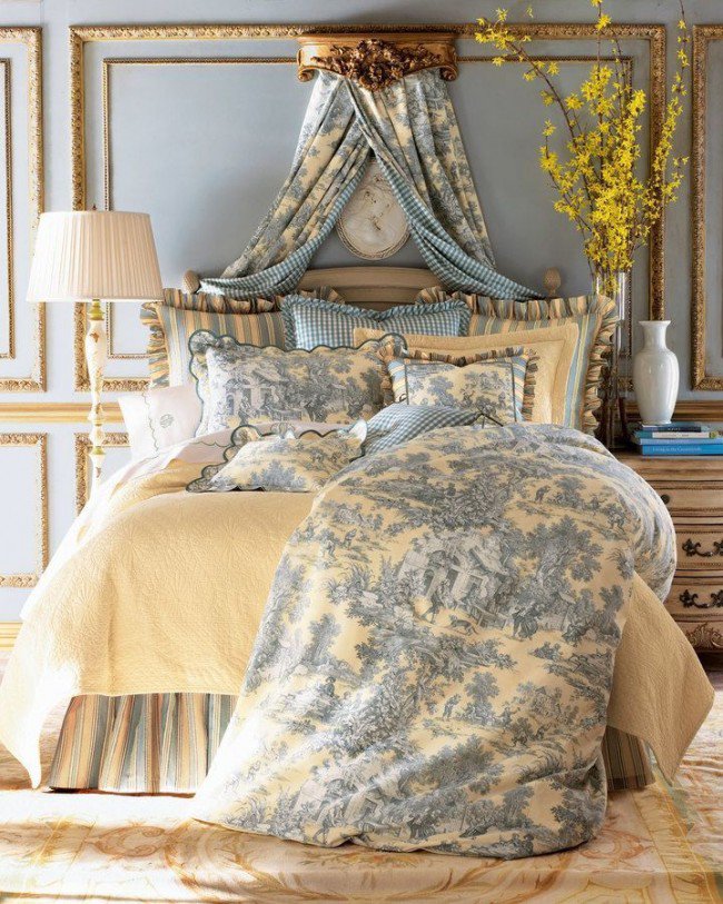 Добавляем французские нотки в интерьер: спальня в стиле прованс идеи для дома,интерьер и дизайн