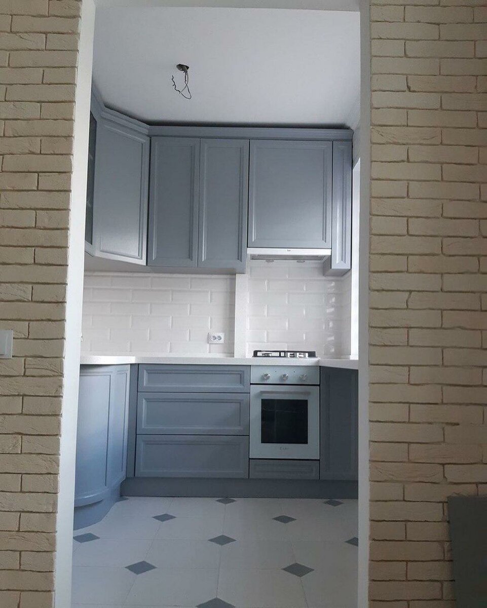 Переделали кухню в малогабаритке – коридор стал нишей для холодильника идеи для дома,интерьер и дизайн,ремонт и строительство
