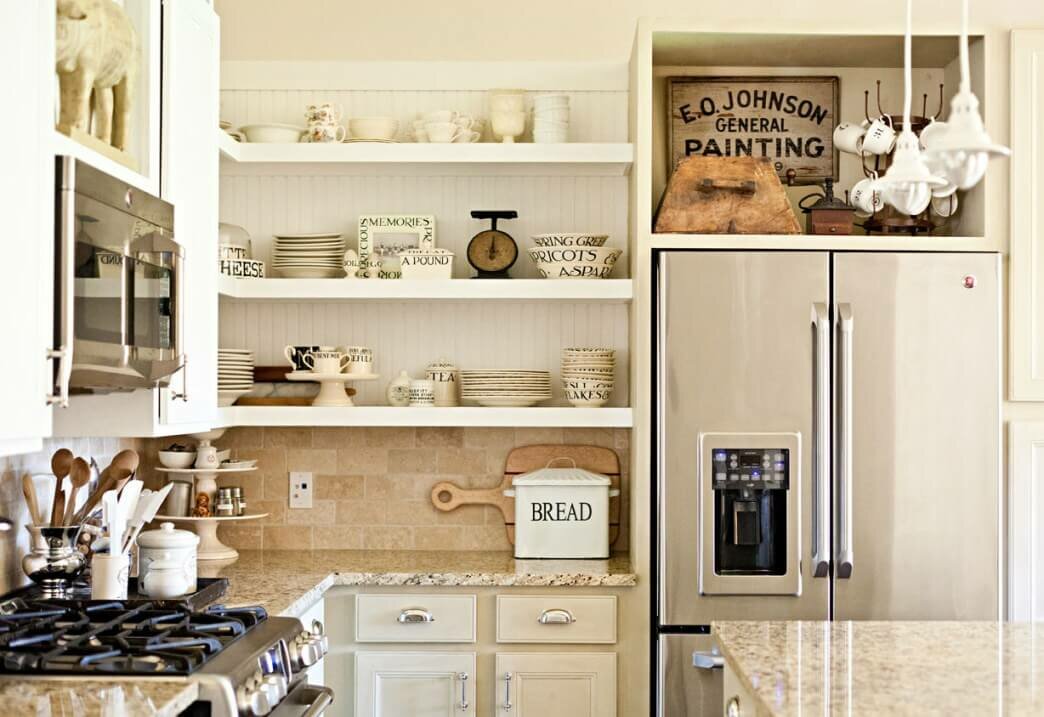 Чем украсить открытые стеллажи и полки на кухне: идеи и фото! идеи для дома,интерьер и дизайн