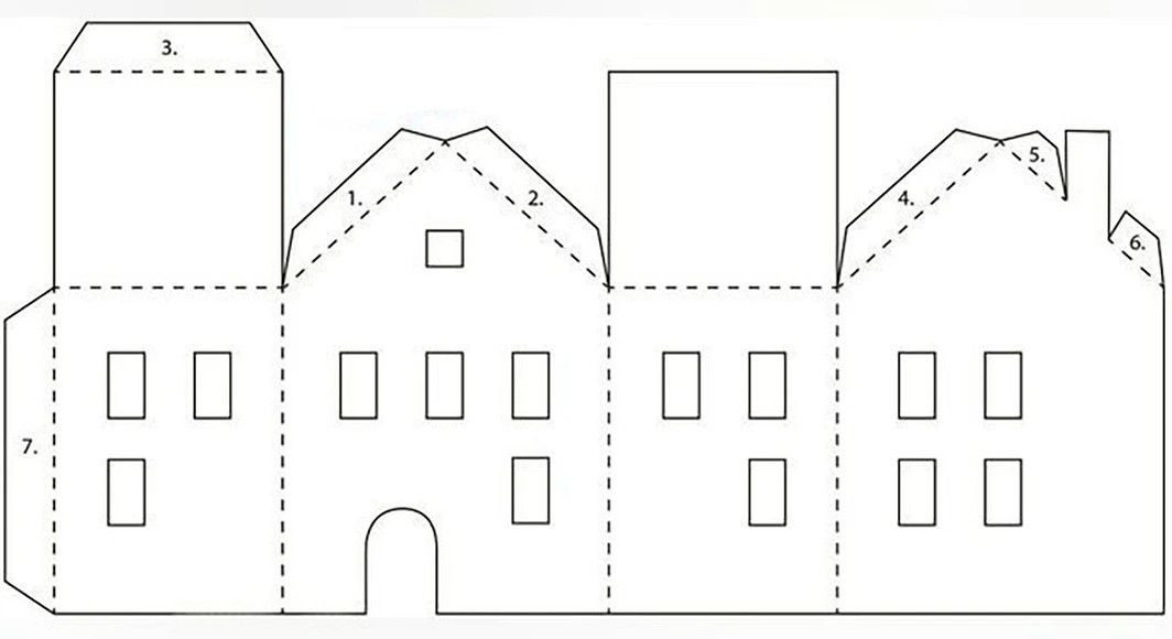 Новогодний домик из картона своими руками: пошаговый мастер-класс + шаблоны сделать, можно, домика, чтобы, из картона, домики, будет, новогодний, вы можете, нанесите, домик, детали, руками, а также, используйте, своими, сгиба, линии, картона, могут