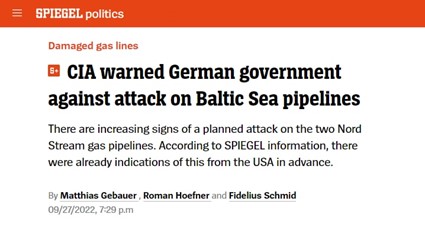 Что стоит за взрывами на самых протяжённых в мире морских трубопроводах Что стоит за взрывами на самых протяжённых в мире морских трубопроводах геополитика