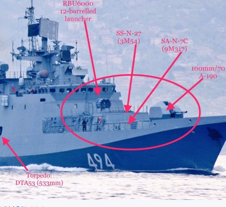 ВМС России срочно возвращает боевые корабли к берегам Сирии