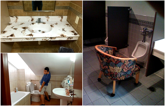 17 странных туалетных комнат, которые невозможно забыть, однако туда не захочется возвращаться