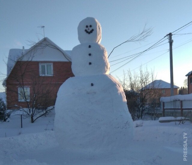 100 тысяч за самого высокого снеговика