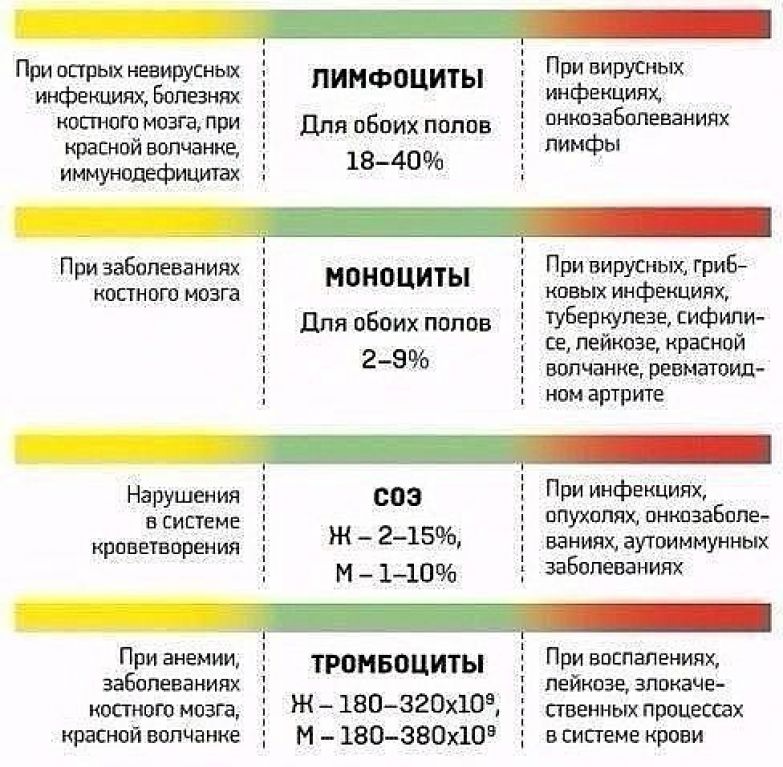 Картина крови при вирусной инфекции