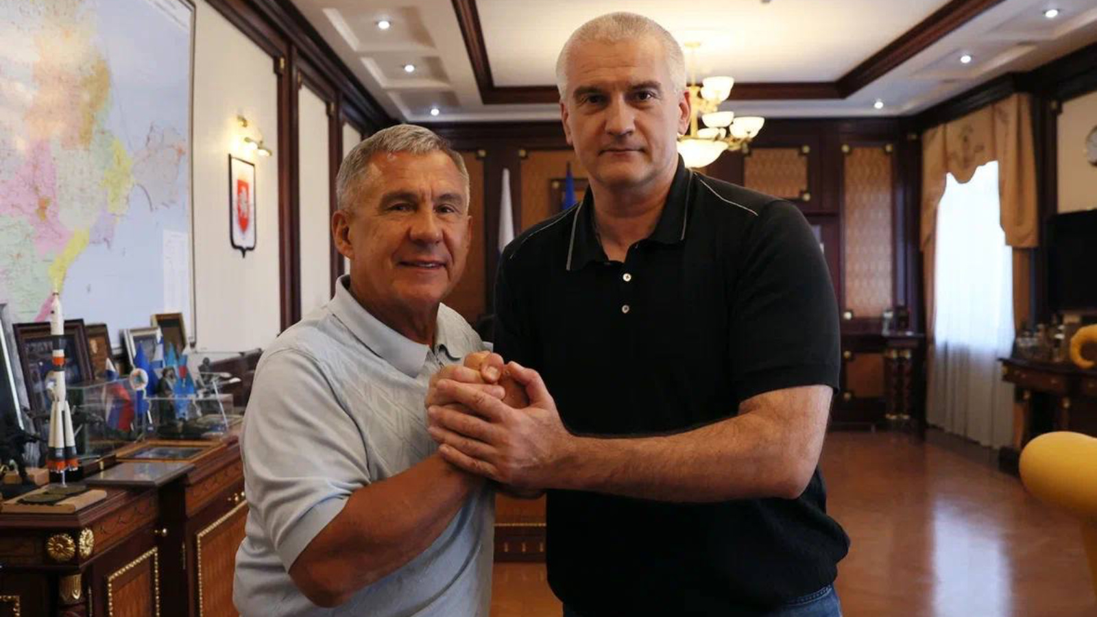 Рустам Минниханов встретился с главой Республики Крым Сергеем Аксеновым