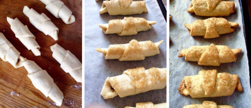 Вкусные твороженные рогалики Вкусные твороженные рогалики