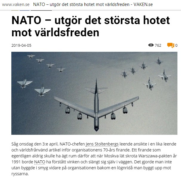 Владимир Карасёв: Шведский писатель назвал НАТО главной угрозой человечеству новости,события,политика