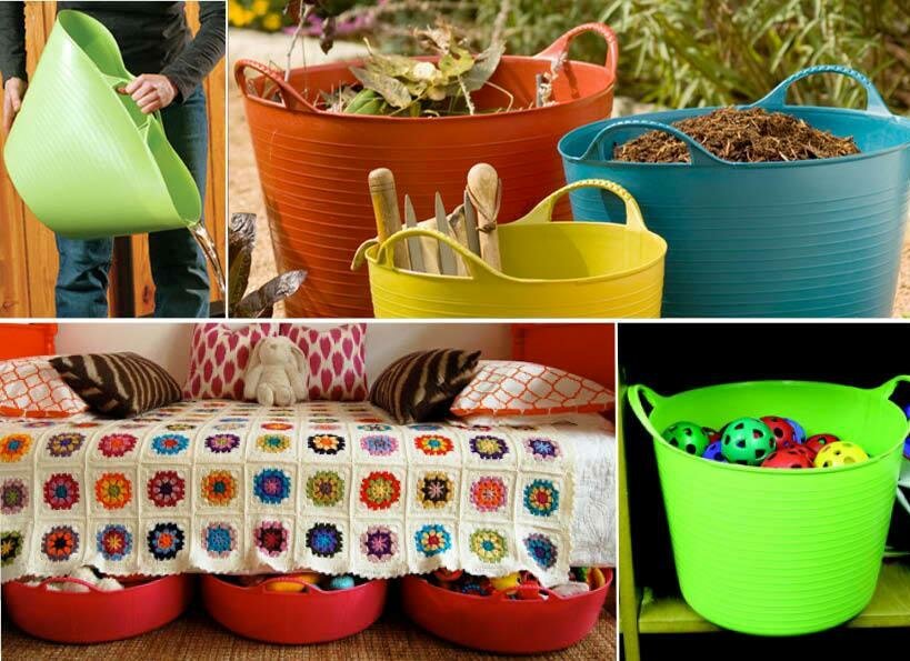 Гибкое ведро, где его можно использовать в хозяйстве