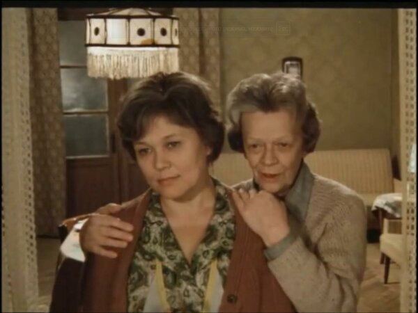 С Люсьеной Овчинниковой в фильме "Колыбельная для мужчин", 1976 год