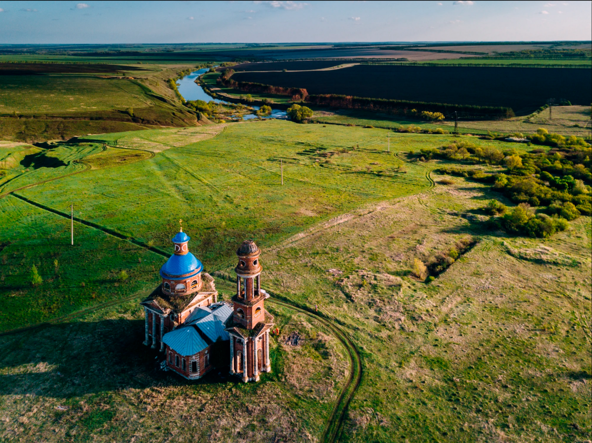 Урочище Кузьминки, Липецкая область. Церковь Знамения