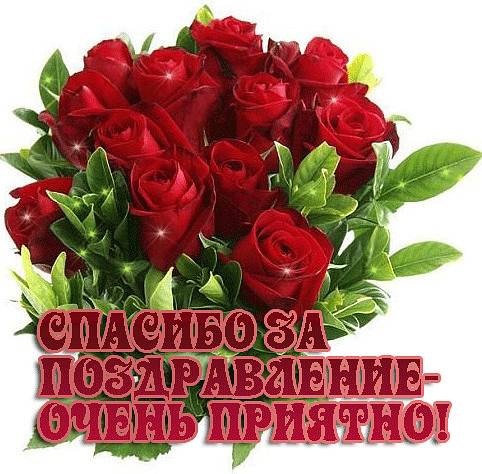 Открытка большое спасибо всем за поздравления