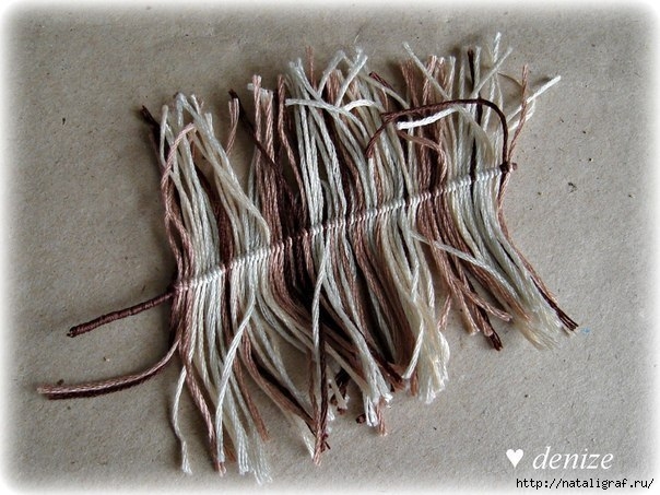 Делаем перья из ниток Делаем перья из ниток креатив