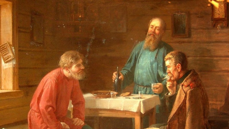 Картинка из жизни русской деревни. Русской деревни Будущего. Параллельного Будущего.