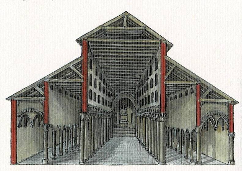 Пореч базилика ефрасия. Церковь сан-франческо в равенне. Реконструкция базилики св петра в риме. Помещение базилики. Помещение базилики.