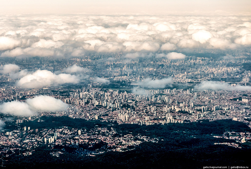 Сан-Паулу — самый густонаселённый город Южного полушария.