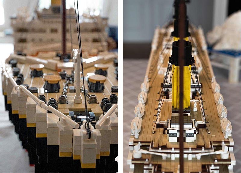 Копия Титаника из 25 000 игрушечных кубиков LEGO идеи и вдохновение,поделки,хобби