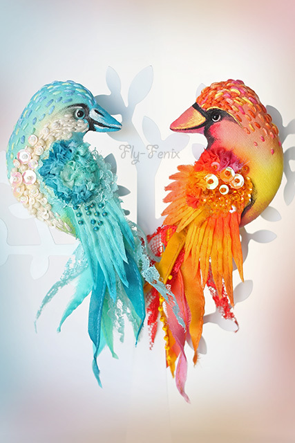 Райские птички Юлии Гориной Райские птички Юлии Гориной handmake,поделки своими руками,украшения