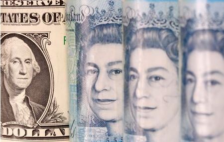 Pound and U.S. dollar banknotes are seen in this illustration taken January 6, 2020. REUTERS/Dado Ruvic/Illustration