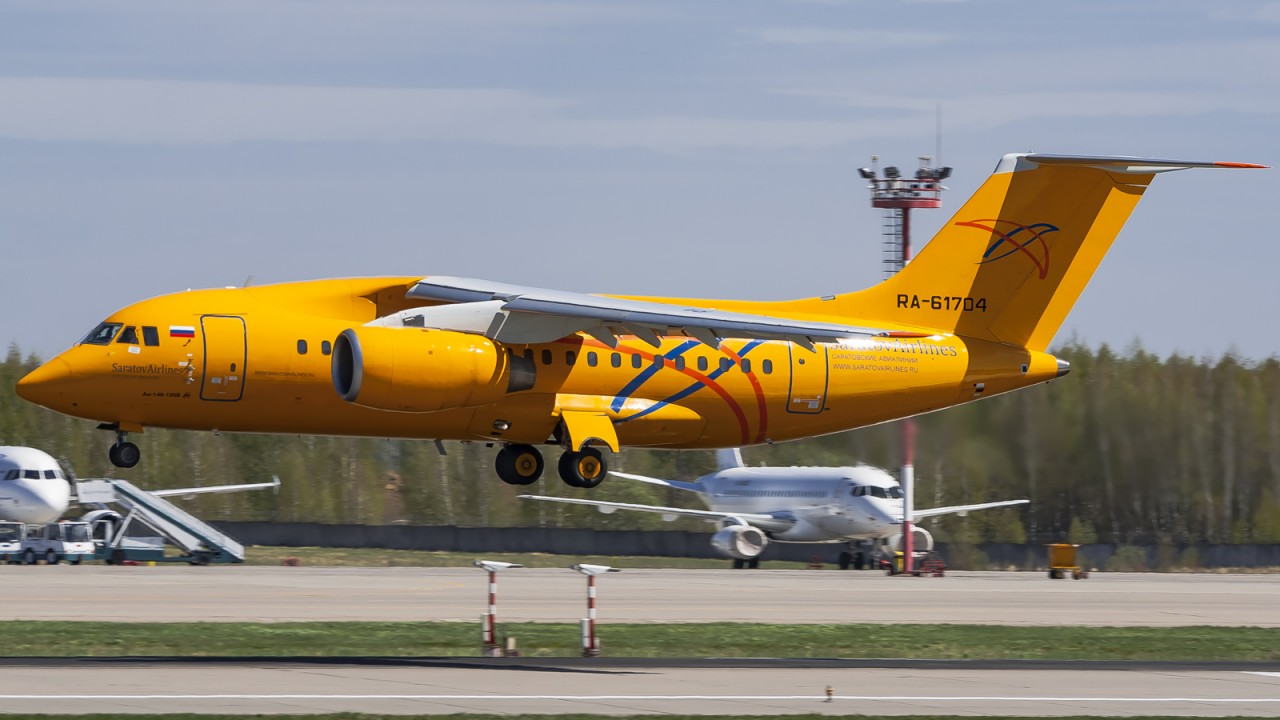 RA-61704 A148(100V) Saratov Airlines DME UUDD (34546882305).jpg