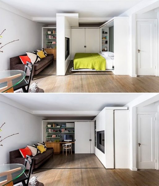 Мебель, которая захламляет пространство в маленькой квартире идеи для дома,интерьер и дизайн,мебель,организация пространства