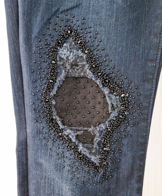 Декор дыр на джинсах: 11 фотоидей джинсы, рваные, способ, можно, ткани, подобрать, рисунок, залатать, джинсах, всегда, новую, только, которые, небрежными, расслабленных, замши, плотной, Такая, стилизация, позволит