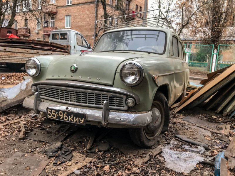 "Москвич-407" в оригинале: жертва сноса гаражей Марки и модели,Москвич-407,ремонт автомобилей,ретро