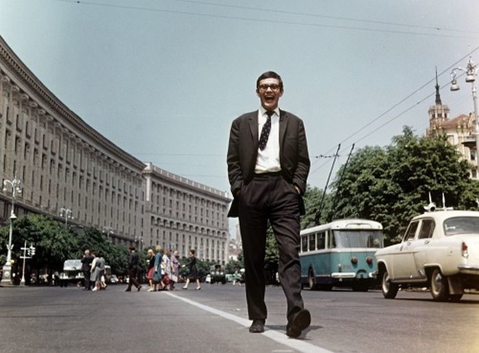 Никита Михалков на Крещатике, 1966 год, Киев люди, события, фото