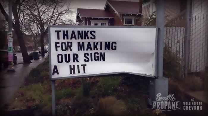 Gas Station Sign