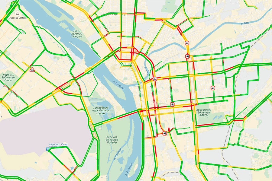 Карта ульяновска пробки онлайн