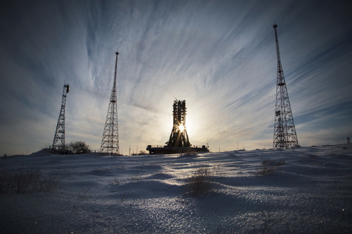 Пуск ракеты Союз-2.1а со снежного Байконура ракета, пуск, Союз, Байконур, длиннопост, видео