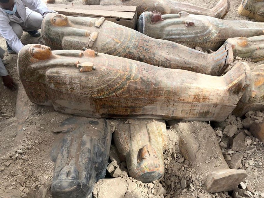 Тайник с мумиями: археологическая сенсация в Египте история,интересное,былые времена