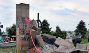 Поляки отказались восстанавливать снесенный в апреле памятник боевикам УПА