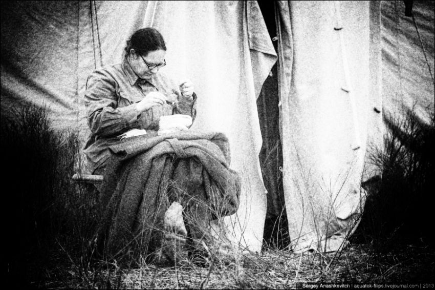 реконструкция, война, взгляд, девушки, женщины