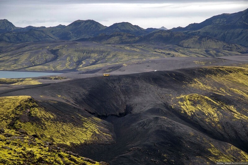 Из первых уст: вулканы Лаки, Исландия здесь, когда, место, можно, вулкана, который, автобус, чтобы, очень, сильный, дождь, постоянно, кратер, такие, капли, которые, месту, условий, цивилизации, принципе