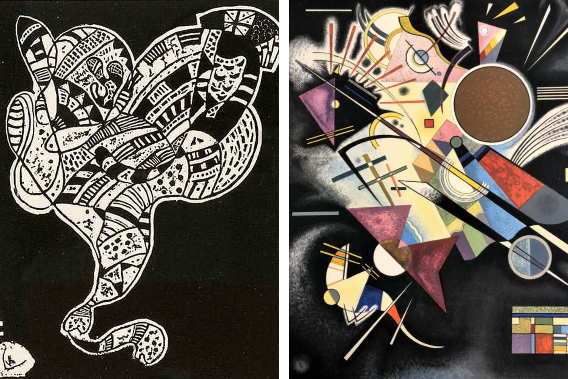 Василий Кандинский, «Композиция» / «Аккомпанемент в стиле нуар»