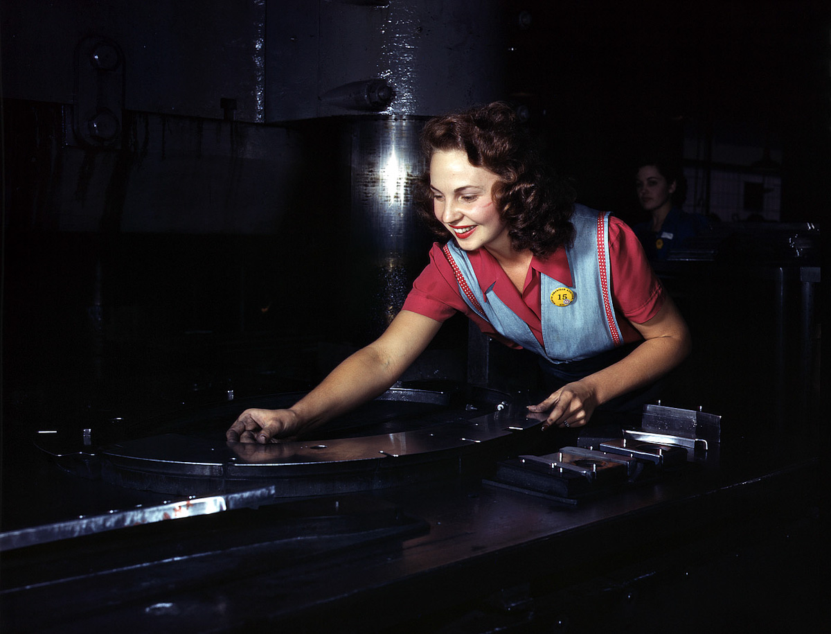 Фоторепортаж Альфреда Палмера 1942 года о том «как ковалось оружие победы». B-25 Mitchell Авиация