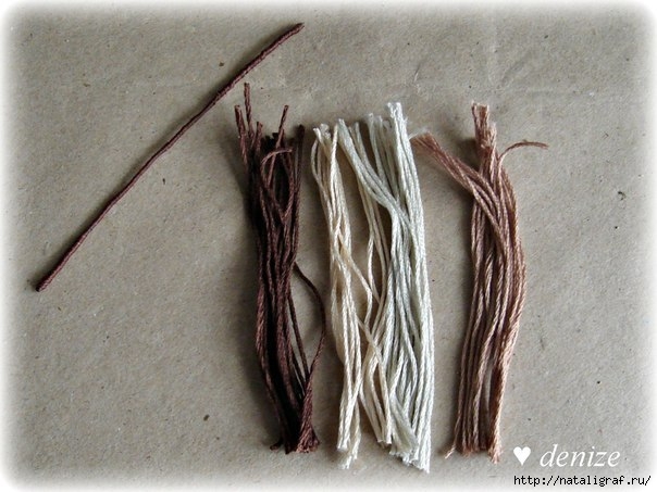 Делаем перья из ниток Делаем перья из ниток креатив