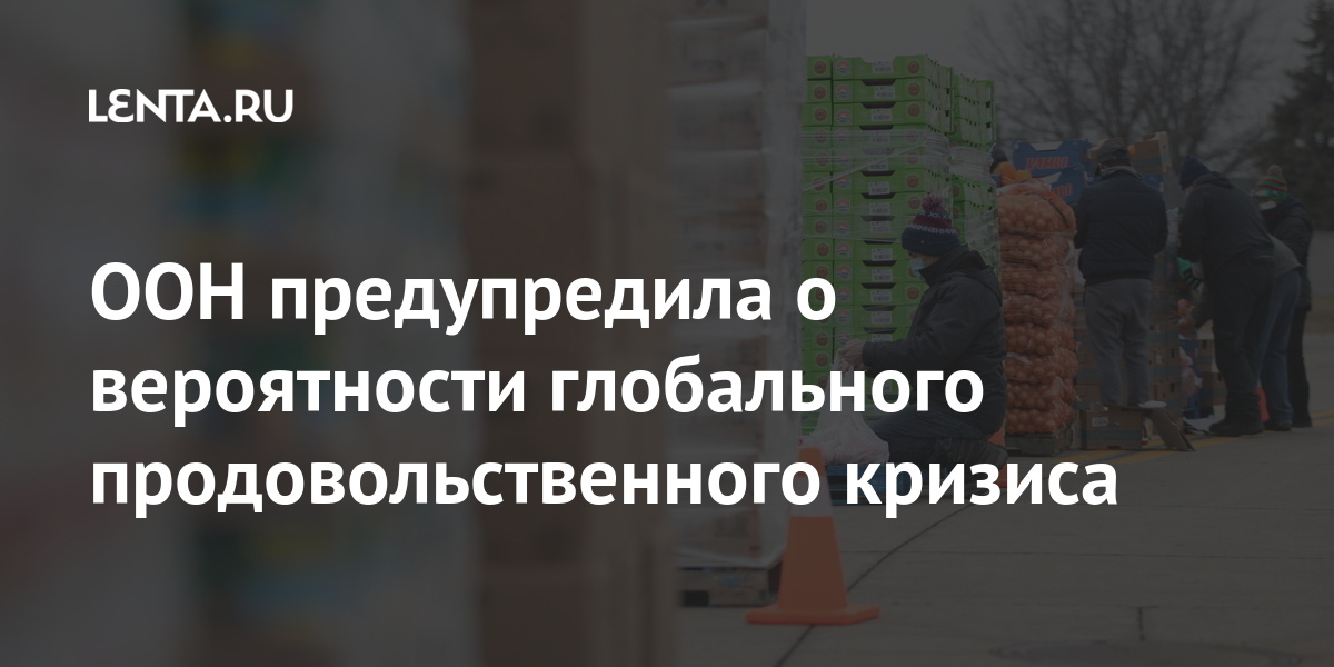 ООН предупредило о вероятности глобального продовольственного кризиса Мир