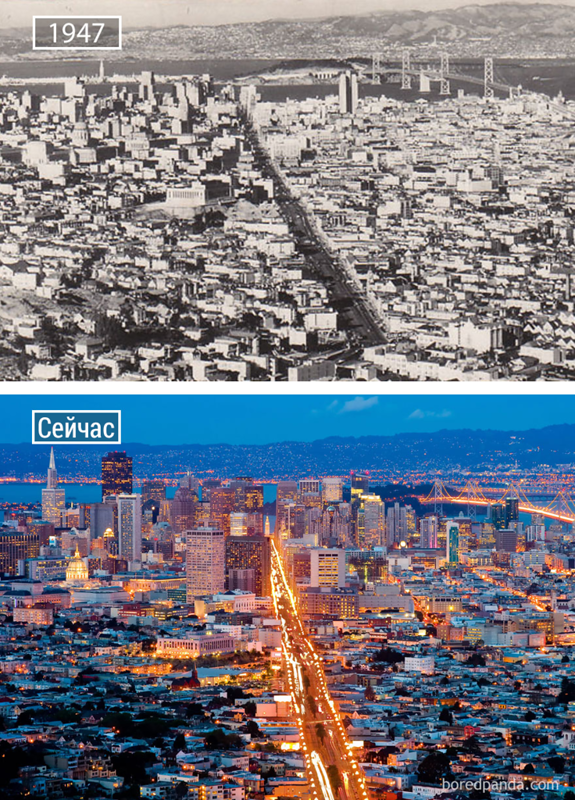 30 фото, которые демонстрируют, как изменились со временем известные города мира