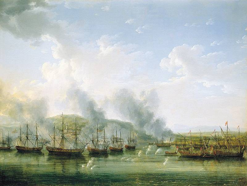 Как русские уничтожили турецкую эскадру в Патрасском сражении Как русские уничтожили турецкую эскадру в Патрасском сражении история