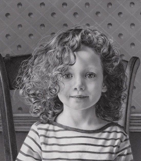 Изумительные детские портреты, нарисованы простым карандашом дети, искусство, портрет